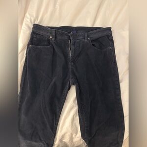 Excellent condition 34x32 Johnnie O navy blue corduroy pants